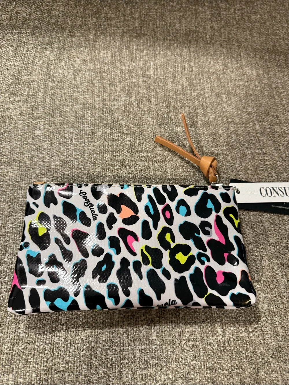 Consuela Multicolor Leopard Print Slim Wallet